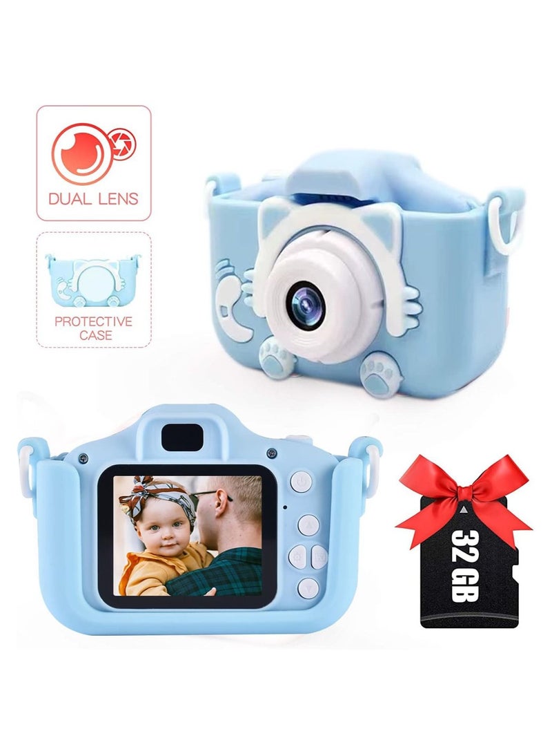 Kids HD Camera for Girls/Boys, 3-9 Year Old Toys for Girls/Boys, Birthday Gift for Age 6-9 Girls/Boys Kids Digital Dual Camera