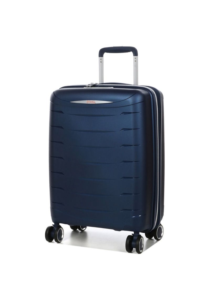 Furano 2 PP Hard Expandable Suitcase Luggage Trolley 55 cm Cabin Navy Blue
