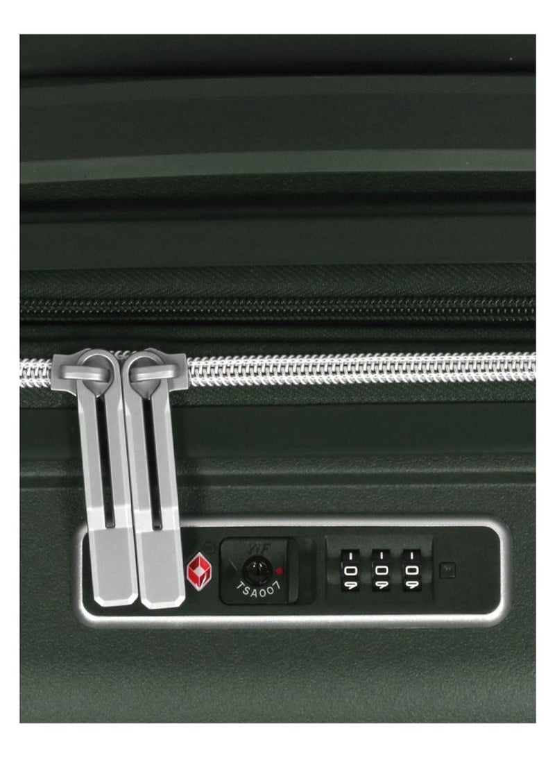 Furano 2 PP Hard Expandable Suitcase Luggage Trolley 55 cm Cabin Khaki