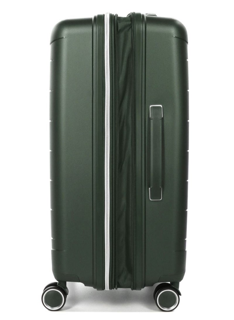 Furano 2 PP Hard Expandable Suitcase Luggage Trolley 66 cm Medium Khaki