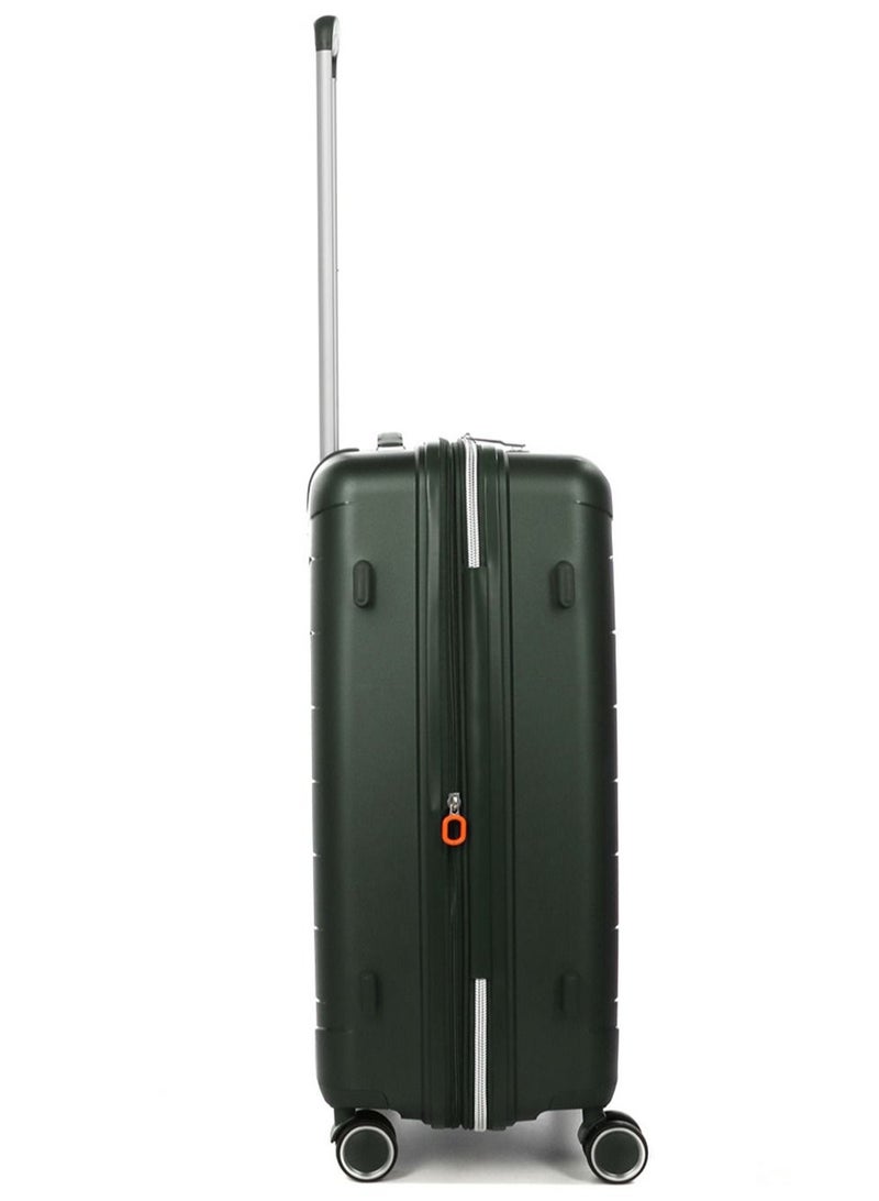 Furano 2 PP Hard Expandable Suitcase Luggage Trolley 66 cm Medium Khaki