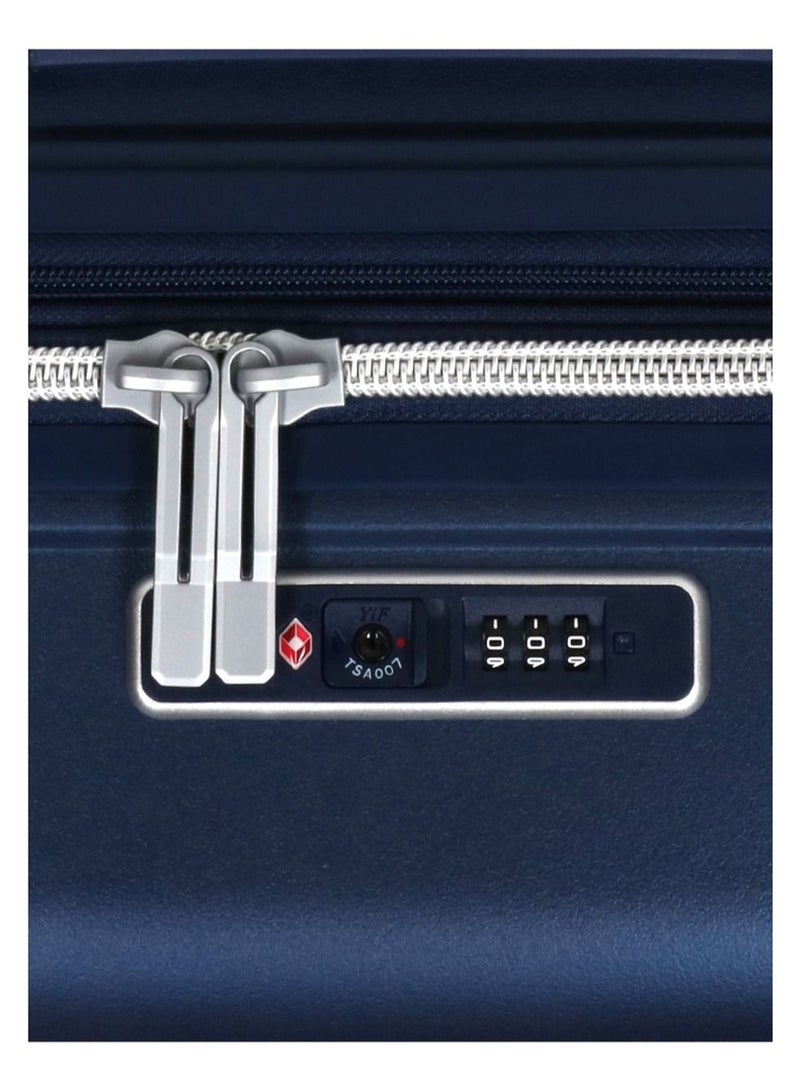 Furano 2 PP Hard Expandable Suitcase Luggage Trolley 66 cm Medium Navy Blue