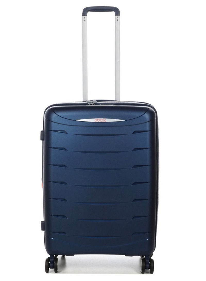 Furano 2 PP Hard Expandable Suitcase Luggage Trolley 66 cm Medium Navy Blue