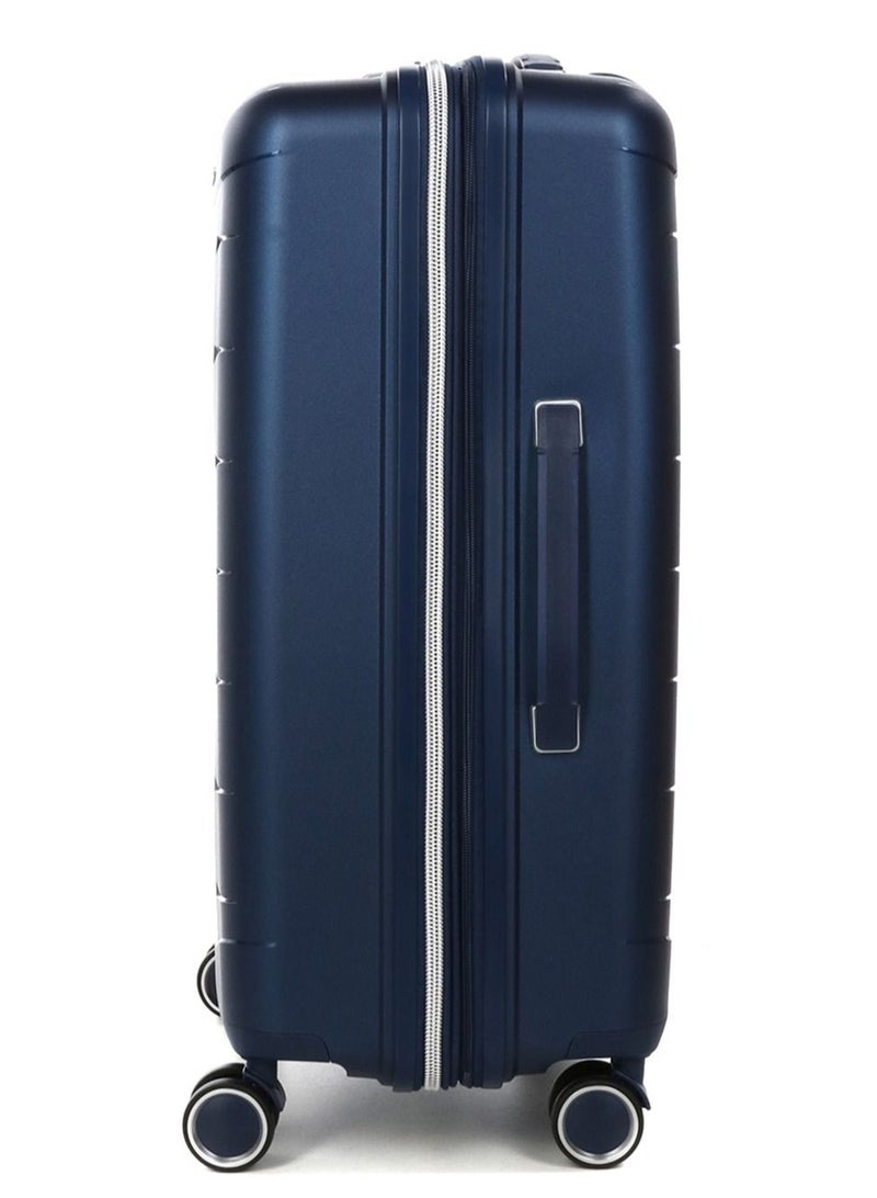Furano 2 PP Hard Expandable Suitcase Luggage Trolley 66 cm Medium Navy Blue