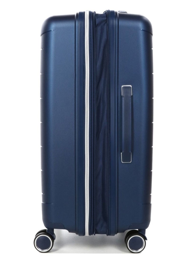 Furano 2 PP Hard Expandable Suitcase Luggage Trolley 66 cm Medium Navy Blue