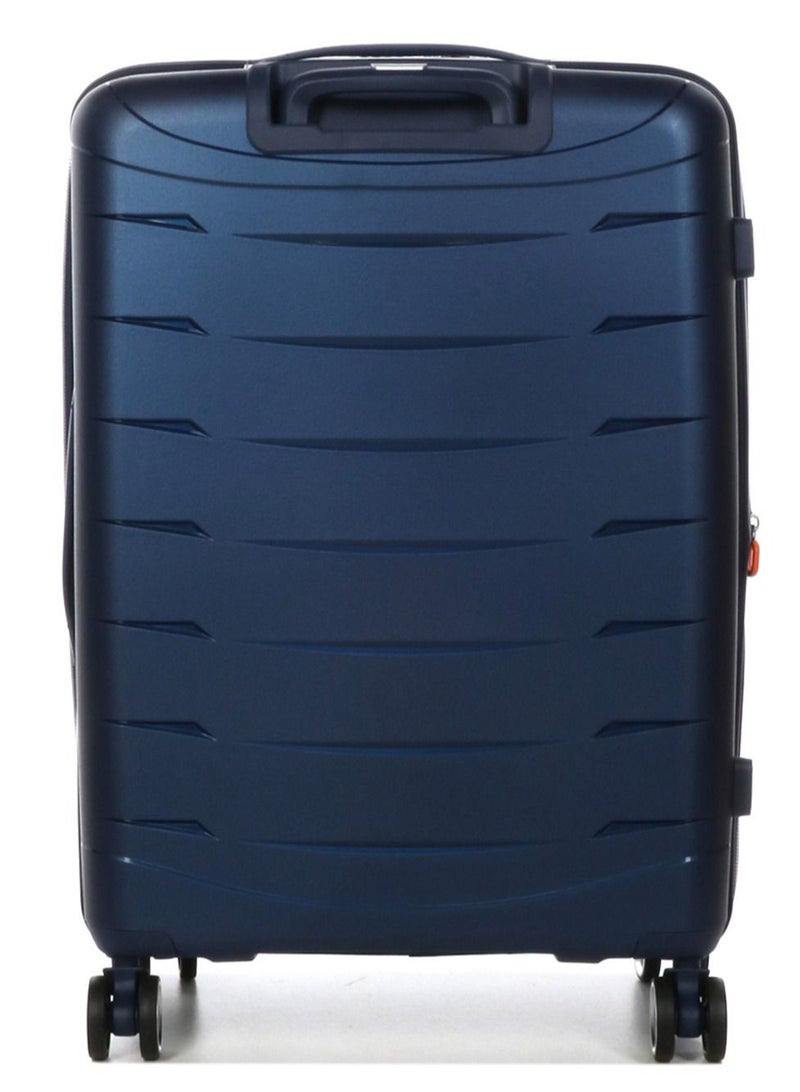 Furano 2 PP Hard Expandable Suitcase Luggage Trolley 66 cm Medium Navy Blue