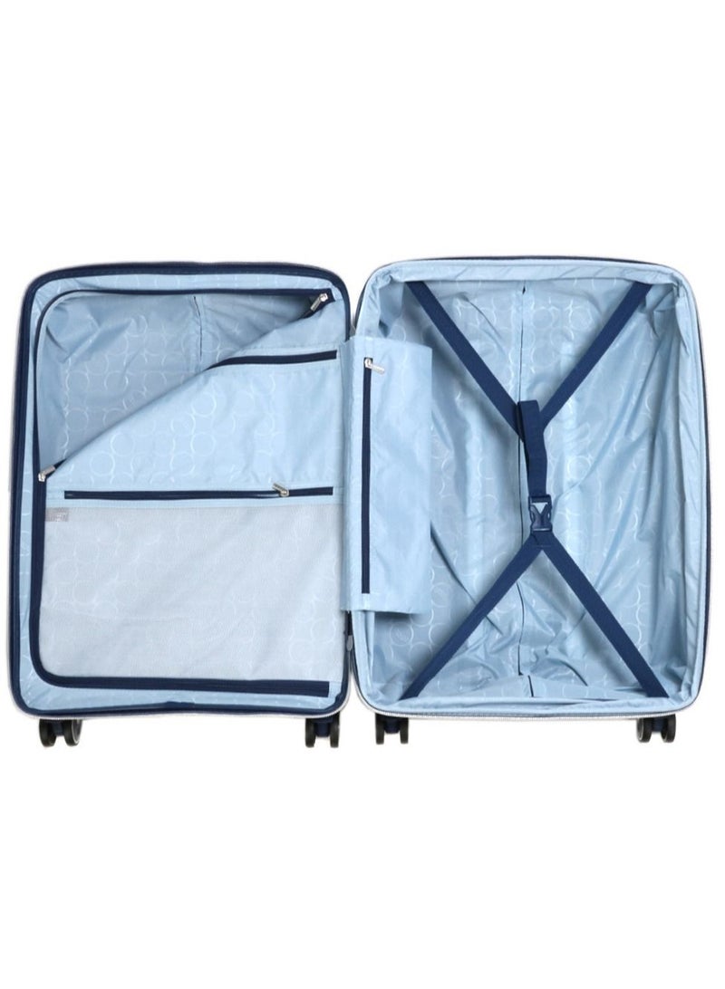 Furano 2 PP Hard Expandable Suitcase Luggage Trolley 66 cm Medium Navy Blue