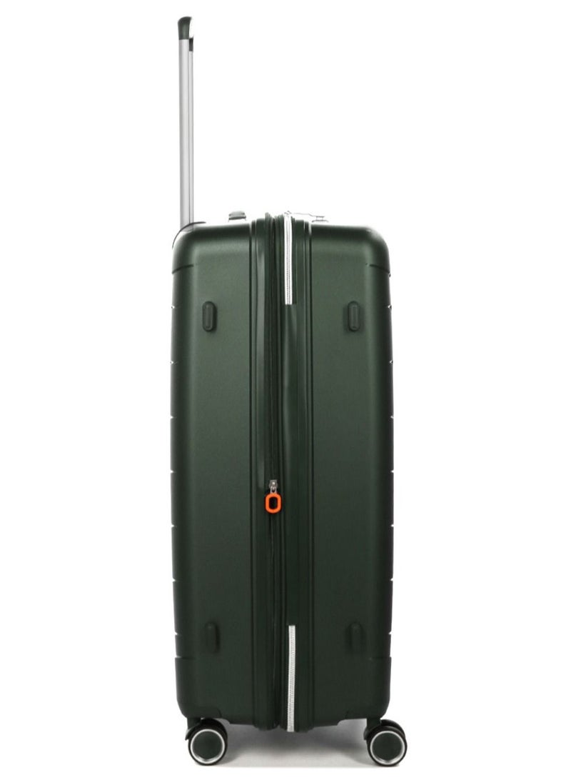 Furano 2 PP Hard Expandable Suitcase Luggage Trolley 76 cm Large Khaki