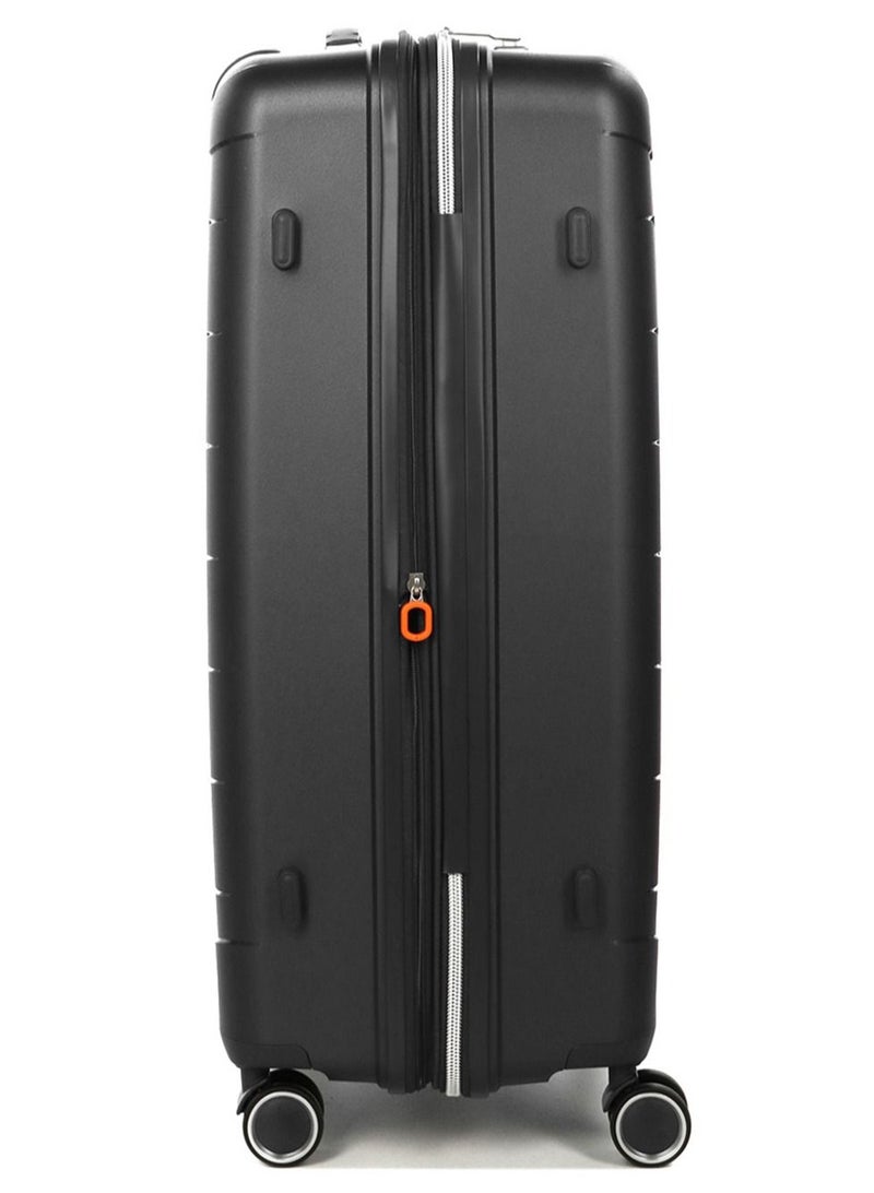 Furano 2 PP Hard Expandable Suitcase Luggage Trolley 76 cm Large Charcoal