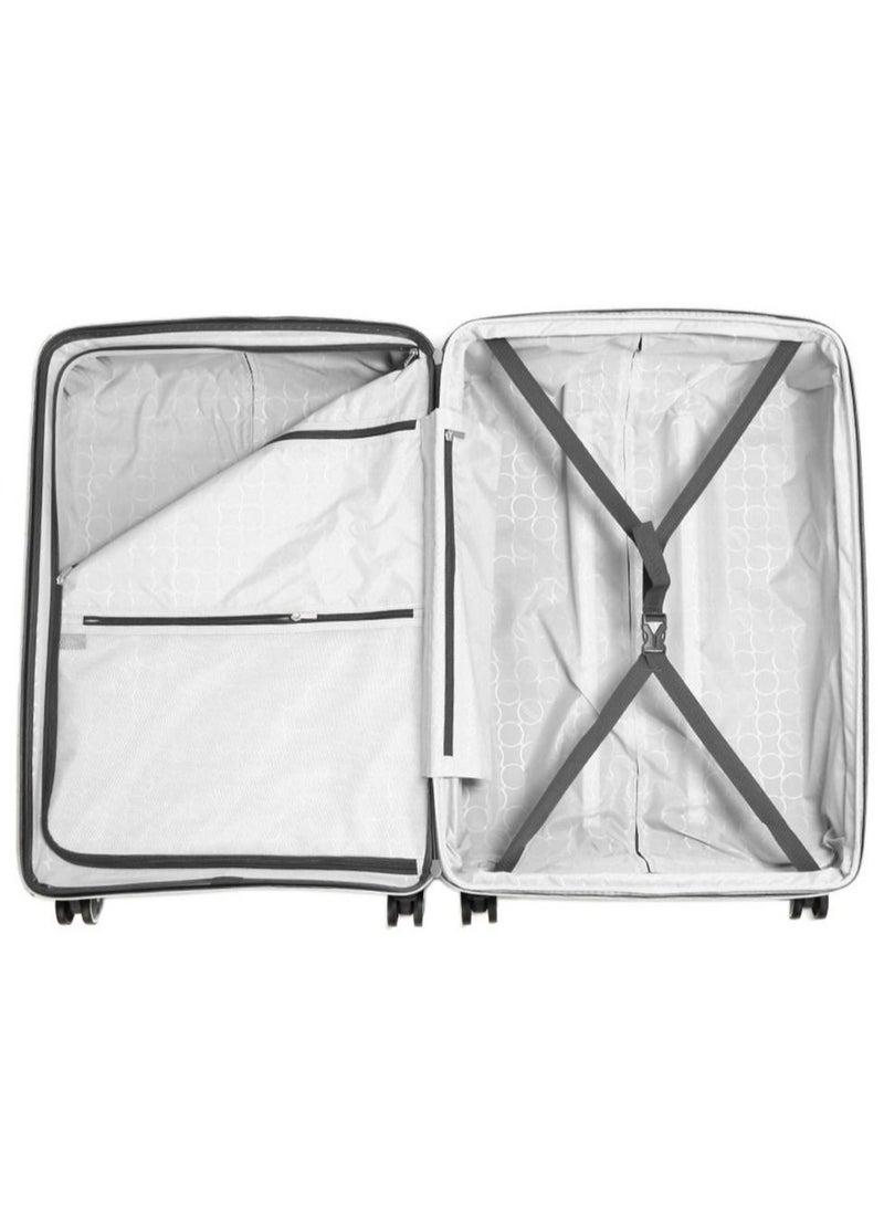Furano 2 PP Hard Expandable Suitcase Luggage Trolley 76 cm Large Charcoal