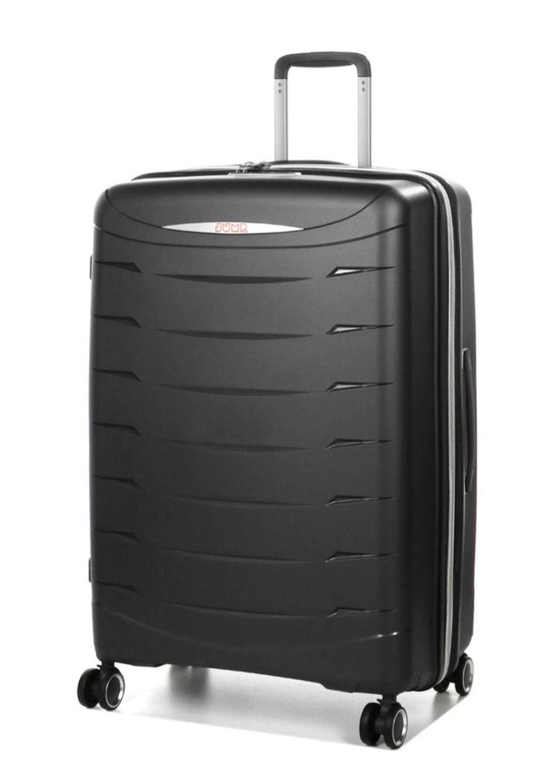 Furano 2 PP Hard Expandable Suitcase Luggage Trolley 76 cm Large Charcoal