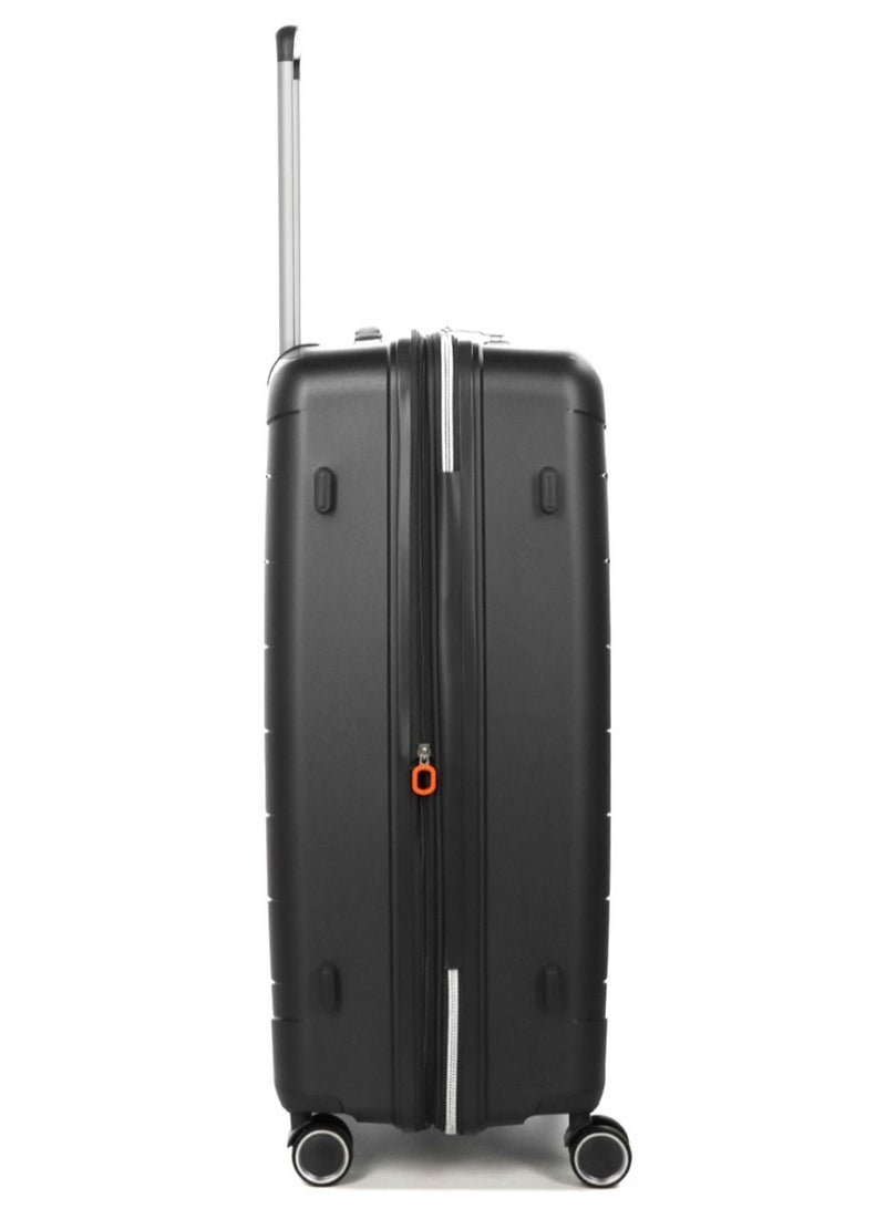 Furano 2 PP Hard Expandable Suitcase Luggage Trolley 76 cm Large Charcoal