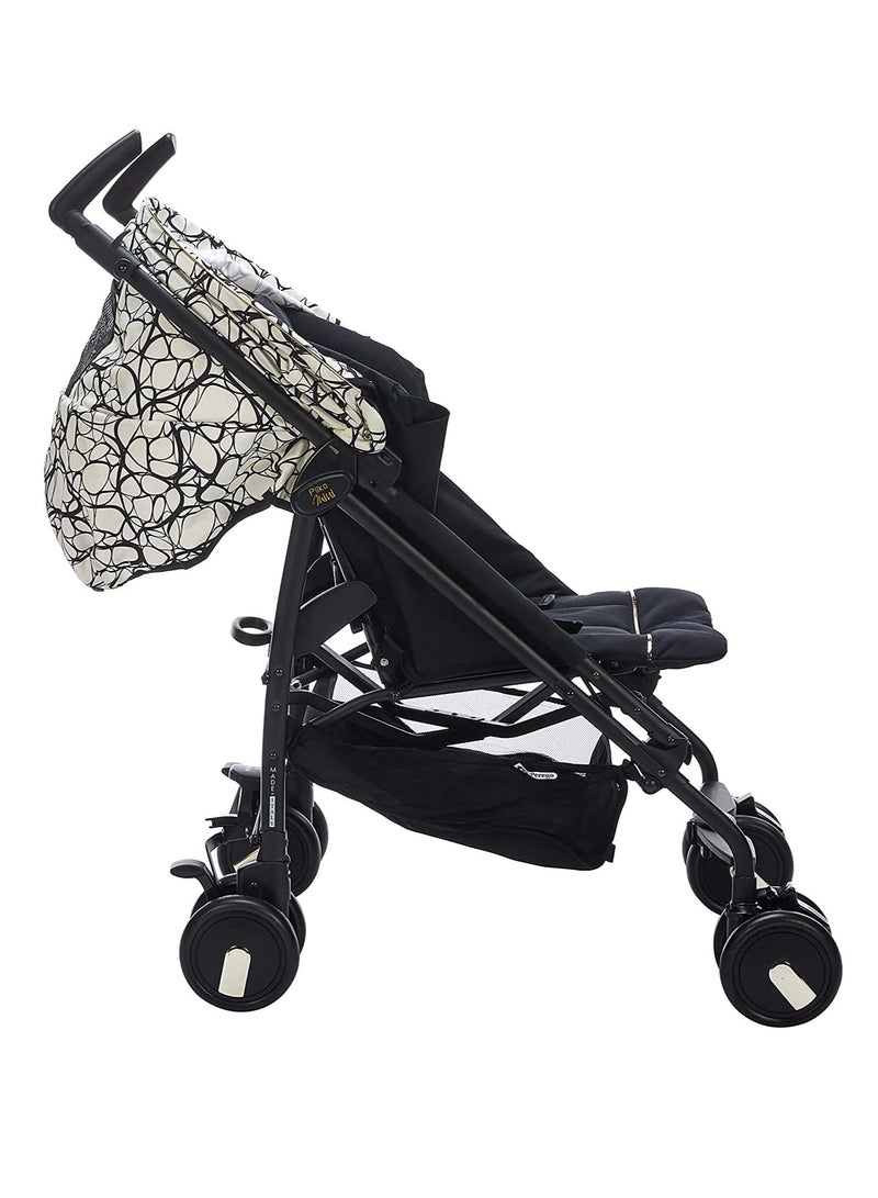 Pliko Mini Graphic Lighweight Stroller Gold, Black/Gold/White, Ppg - 3031