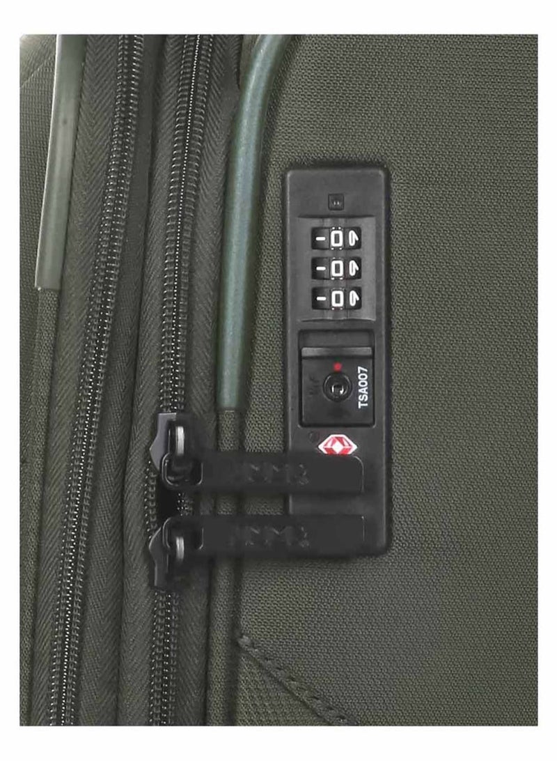 Moorea 2 Soft Expandable Suitcase Luggage Trolley 66 cm Medium Khaki