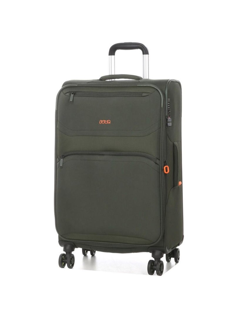 Moorea 2 Soft Expandable Suitcase Luggage Trolley 66 cm Medium Khaki