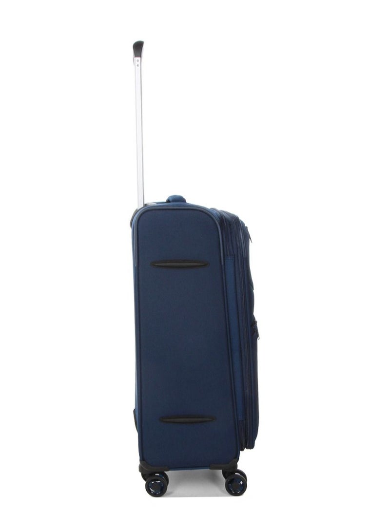Moorea 2 Soft Expandable Suitcase Luggage Trolley 66 cm Medium Navy Blue