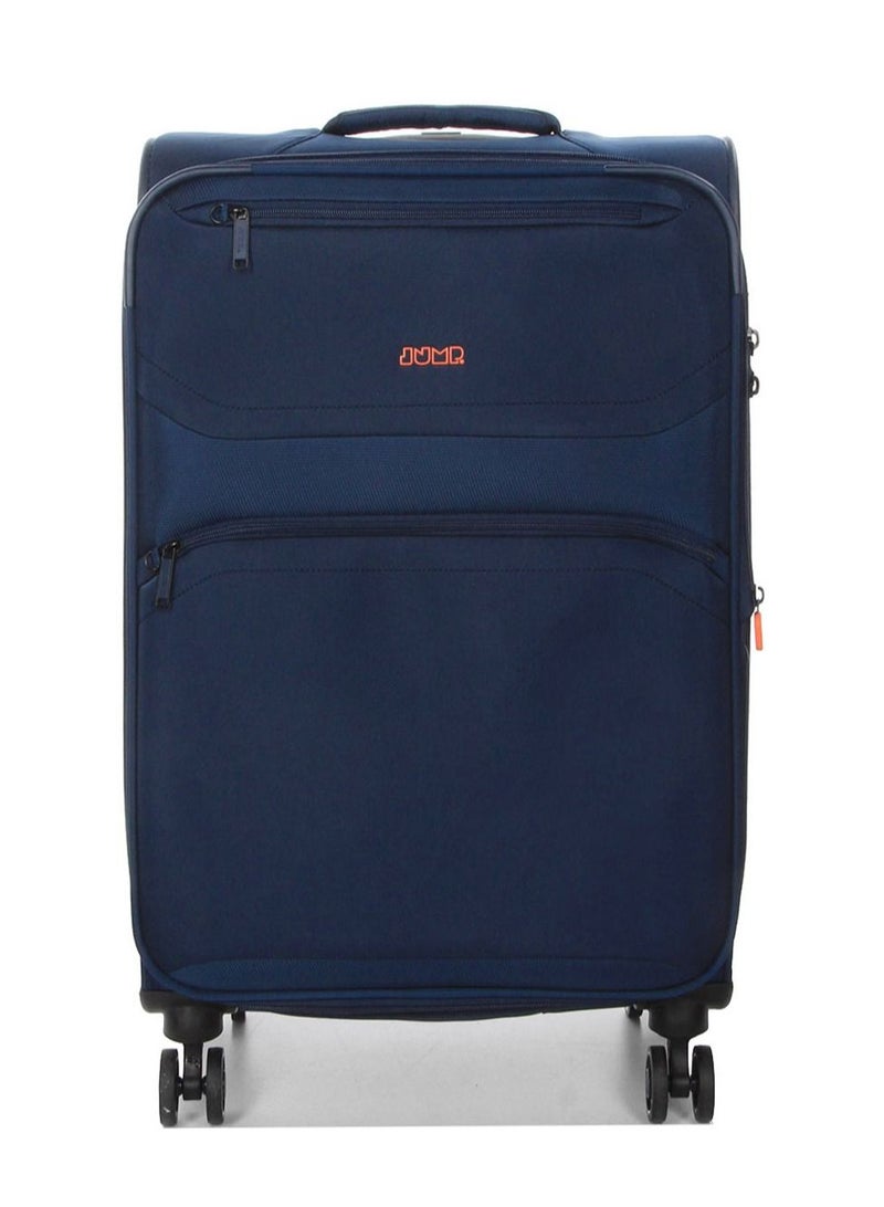 Moorea 2 Soft Expandable Suitcase Luggage Trolley 66 cm Medium Navy Blue