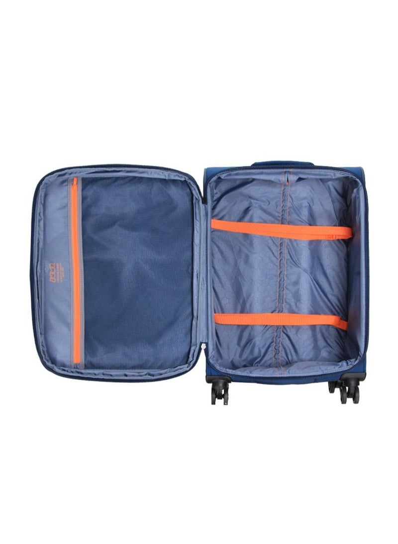 Moorea 2 Soft Expandable Suitcase Luggage Trolley 66 cm Medium Navy Blue