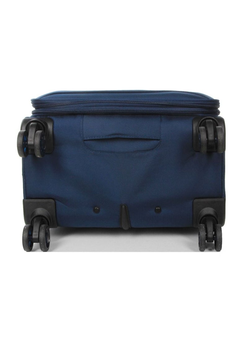 Moorea 2 Soft Expandable Suitcase Luggage Trolley 66 cm Medium Navy Blue