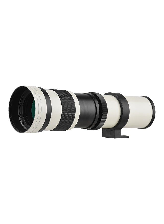 Camera MF Super Telephoto Zoom Lens F/8.3-16 420-800mm T Mount + UV/CPL/FLD Filters Set +2X 420-800mm Teleconverter Lens + T2-AF Adapter Ring