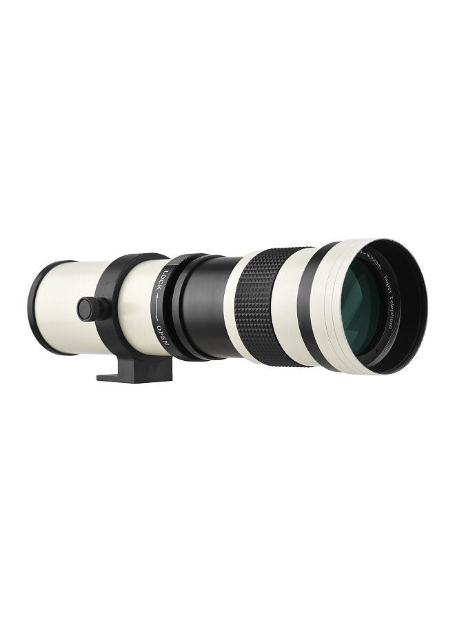 Camera MF Super Telephoto Zoom Lens F/8.3-16 420-800mm T Mount with Universal 1/4 Thread Replacement for Canon Nikon Sony Fujifilm Olympus Cameras