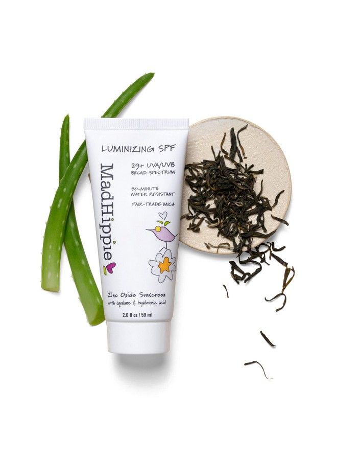 Luminizing Facial Spf Daily Protective Serum 29 Spf Moisturizer & Mineral Sunscreen Face Lotion Zinc Oxide Mineral Face Sunscreen Sun Skin Care Reef Safe 2 Oz.