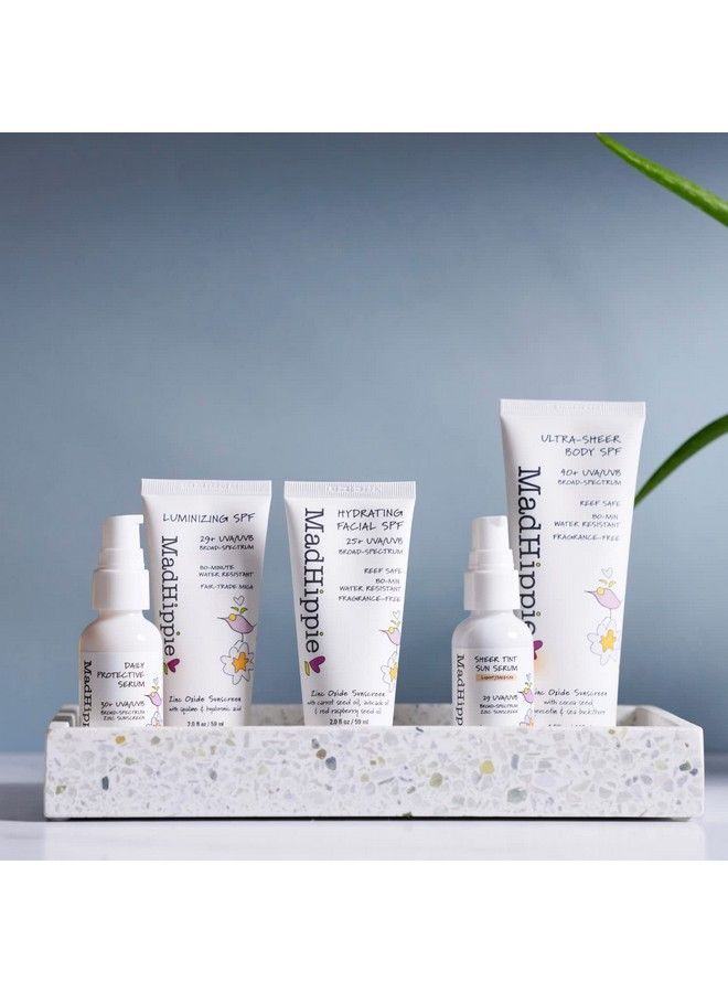 Luminizing Facial Spf Daily Protective Serum 29 Spf Moisturizer & Mineral Sunscreen Face Lotion Zinc Oxide Mineral Face Sunscreen Sun Skin Care Reef Safe 2 Oz.