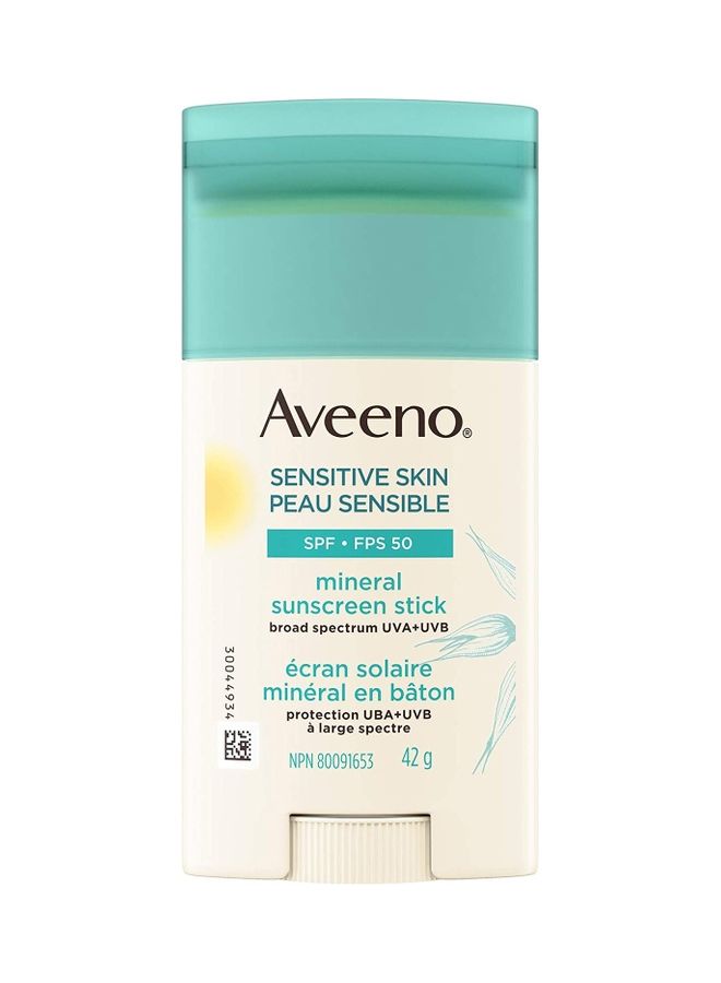 Sensitive Skin Mineral Sunscreen Stick White 42grams