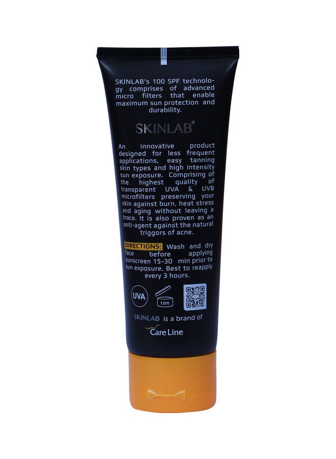 SPF 100 Sunscreen UVA UVB Max Protection Moisturizer 100ml