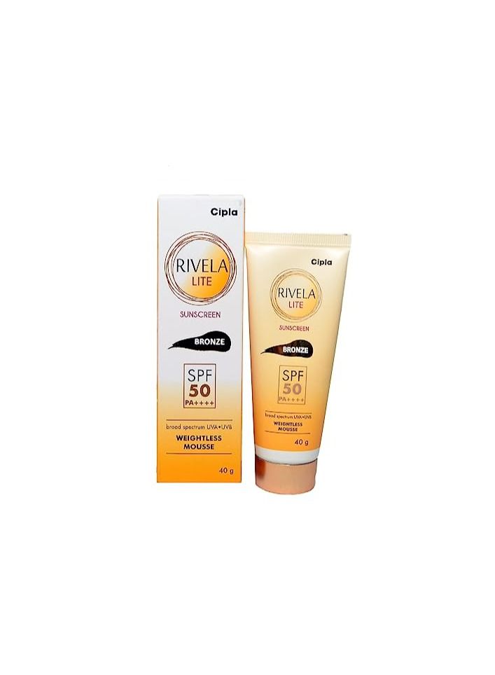 Rivela Lite Sunscreen Bronze SPF 50