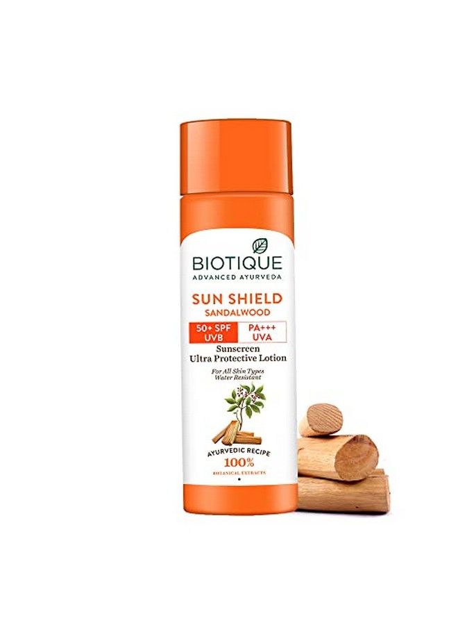 Bio Sandalwood 50+ Spf Uva/Uvb Sunscreen Ultra Soothing Face Lotion Water Resistant 190Ml (Pack Of 2)