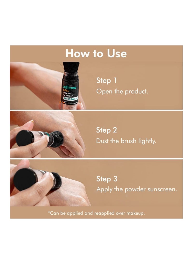 Coffee Powder Sunscreen With SPF 50 Protection 4 gm