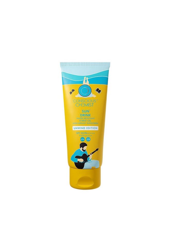 ® Sun Drink Hybrid Spf 50 Pa++++ Sunscreen Unwind Edition ; Water Resistant Ceramides & Milk Thistle Extract ; Uva/Uvb Protection ; All Skin Type ; No White Cast ; Cruelty Free ; 50G