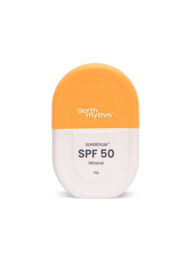 Mineral Sunscreen Serum Spf 50 With Zinc Oxide & Vitamin E; Light And Nongreasy Texture; Face Serum With Spf 50 Sunserum| All Skin Types; Unisex 50 Grams