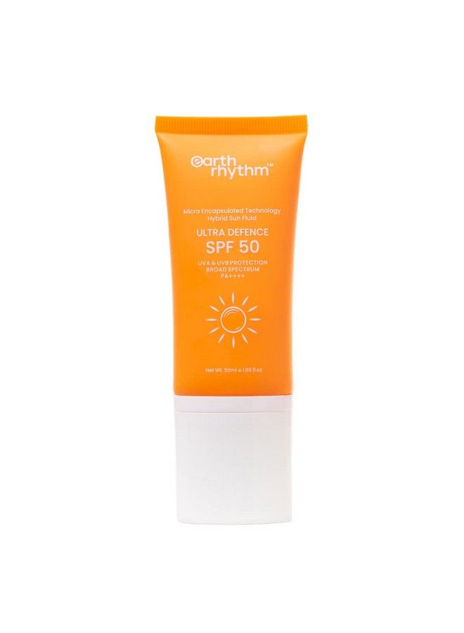 Ultra Defence Sunscreen Spf 50; Pa++++Non Sticky/Non Greasy Leaves No White Cast; For Oily Sensitive Acne Prone Or Dry Skin| Men & Women 50 Ml