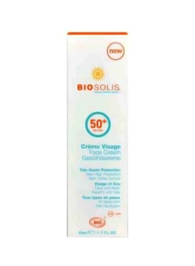 Organic Face Cream SPF 50+ 50ml