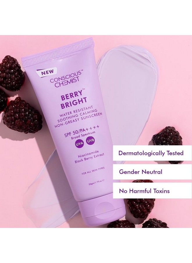 ® Hybrid Lightweight Gel Sunscreen Spf 50 Pa ++++ With Water Resistant Niacinamide Black Berry Extract ; Nongreasy No Whitecast ; All Skin Types Cruelty Free ; 50 G