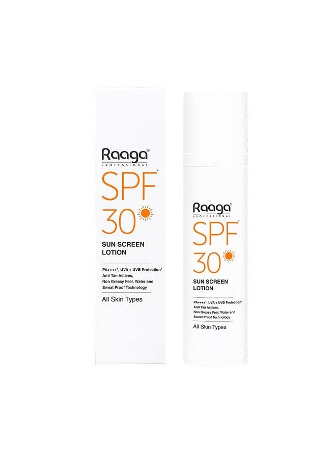 Sunscreen Spf 30 Pa++++ 55 Ml Protection Against Uva And Uvb Rays Sweat & Waterproof Non Greasy Sunscreen Lotion