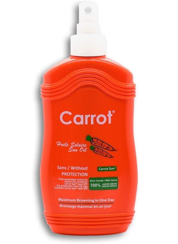 Carrot Sun Coconut Sun Oil Spray 200Ml - Tropical Glow And Nourishing Hydration For A Radiant Tan