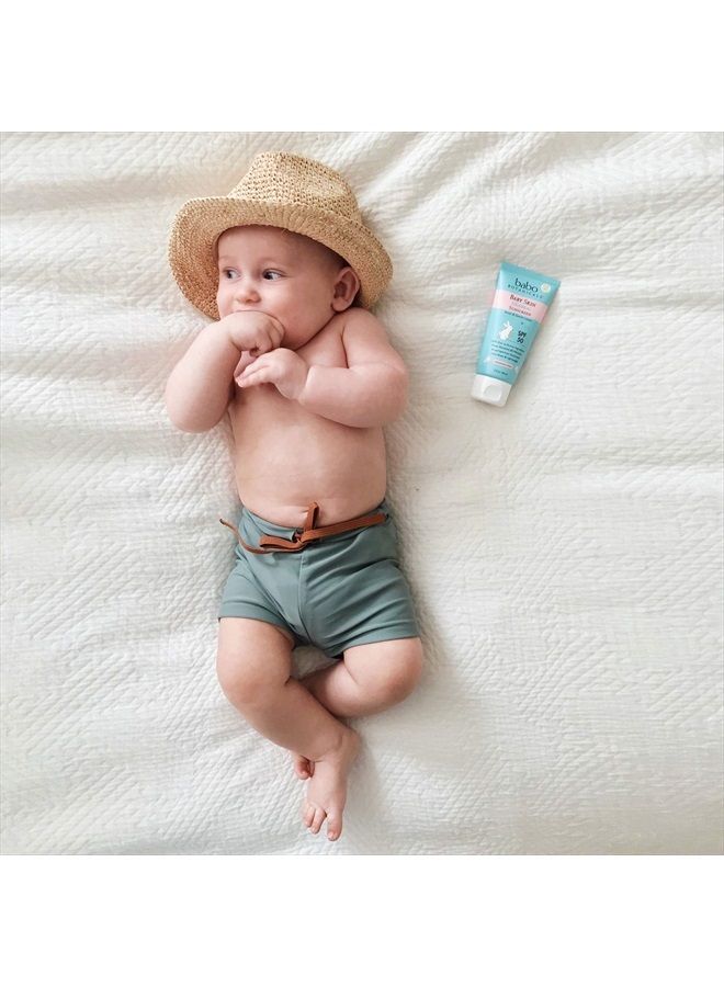 Baby Skin Mineral Sunscreen Lotion SPF 50 Broad Spectrum - with 100% Zinc Oxide Active – Fragrance-Free, Water-Resistant, Ultra-Sheer & Lightweight - 3 fl. oz.