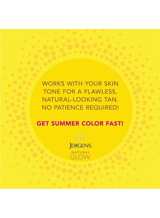 Natural Glow Instant Sun Body Mousse, Self Tanner for Light Bronze Tan, Sunless Tanning Body Bronzer, Fake Tan for Fair to Medium Skin, 6 Ounce