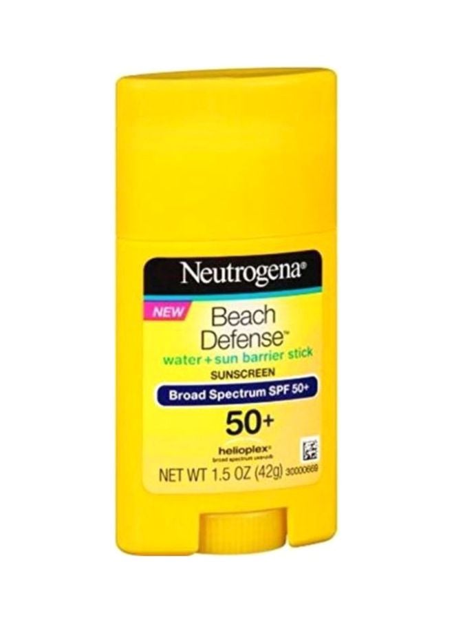 Beach Defense Water Plus Sun Protection Sunscreen Lotion With SPF 50+ Yellow