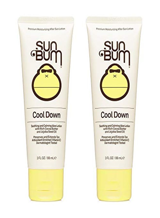 Sun  Cool Down Aloe Vera Lotion Vegan And Hypoallergenic After Sun Gel With Cocoa er To Soothe And Hydrate Sunburn Pain Relief 3 Ounce 2 Pack
