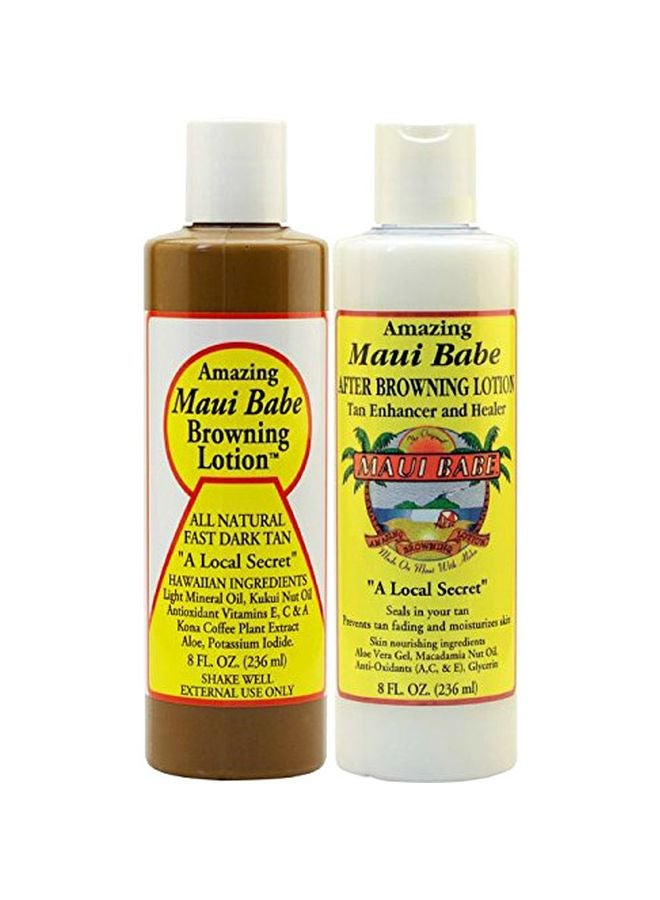 2-Piece Browning Lotion And After Browning Lotion Set