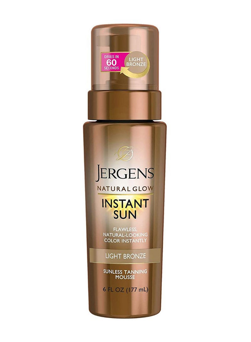 Natural Glow Instant Sunless Tanning Mousse Light Bronze