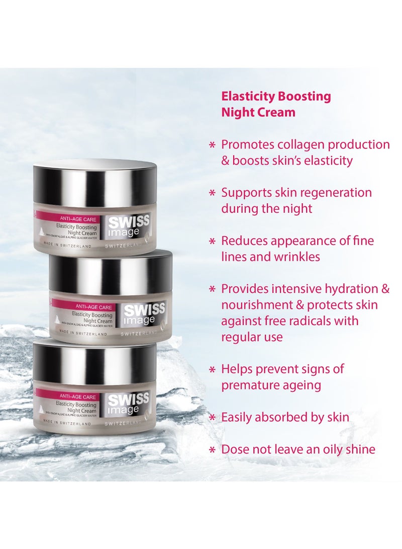 Anti-Ageing Skin Care 3 Steps Night Routine For Microsculping & Collagen Boosting- Face Wash 150ml, Serum 30ml & Night Cream 50ml