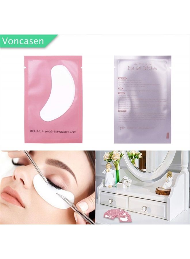 100 Pairs Set Gel pads for eyelash extensions, Comfy and Cool Under Eye Pads for Eyelash Extensions Eye Patches Beauty Tool