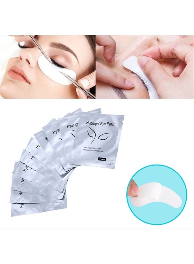 100 Pairs Set,Under Eye Pads,Comfy and Cool Under Eye Patches Gel Pad for Eyelash Extensions Eye Mask Beauty Tool