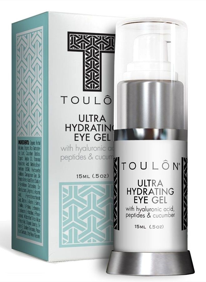 Best Eye Gel for Dark Circles and Puffiness. Reduce Wrinkles, Bags & Crows Feet. Natural & 100 Pure Firming Anti Aging Gel for Men and Women with Aloe Vera & Soothing Cucumber.,15ml (.5oz)