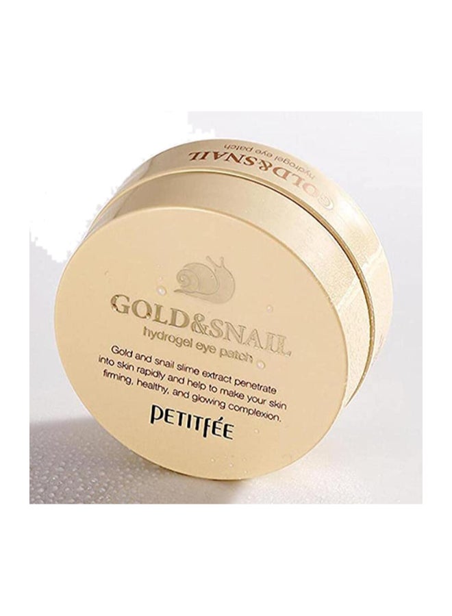 60-Piece Hydrogel Eye Patch Gold